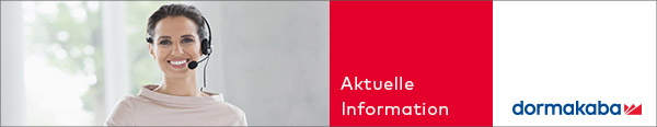 dormakaba Newsletter Header Akt. Infos